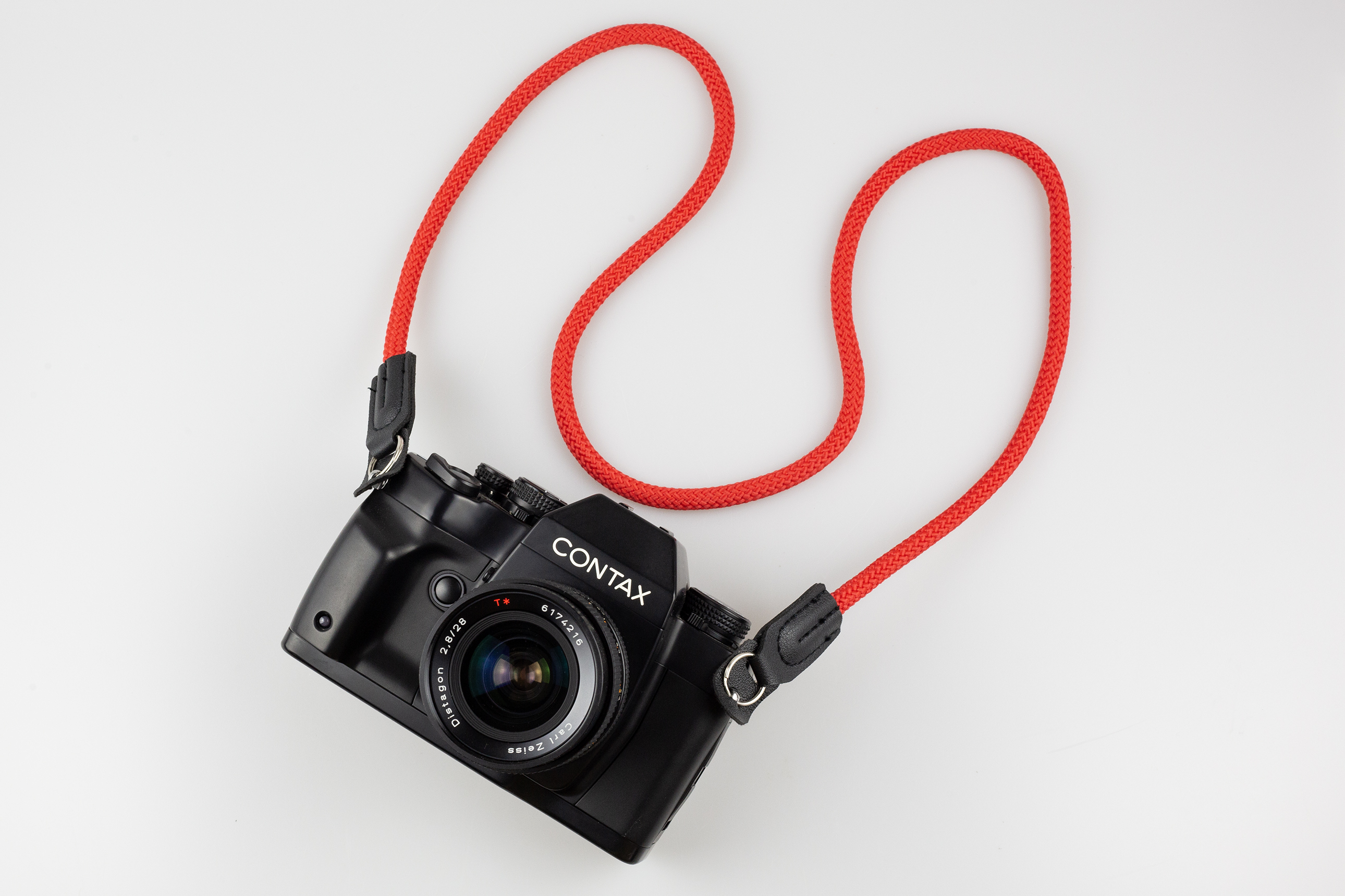 Lanový popruh červený rope strap