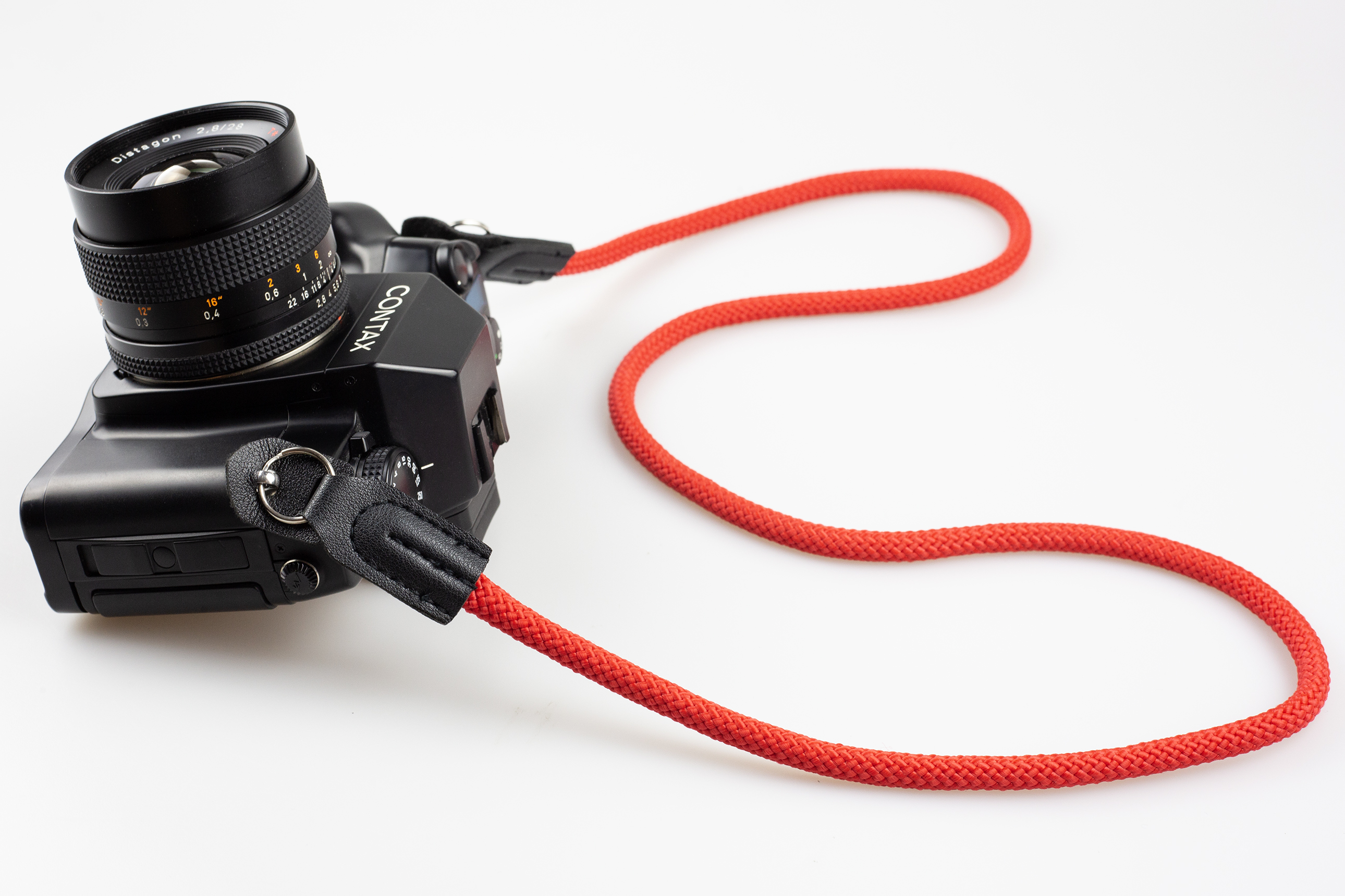 Lanový popruh červený rope strap
